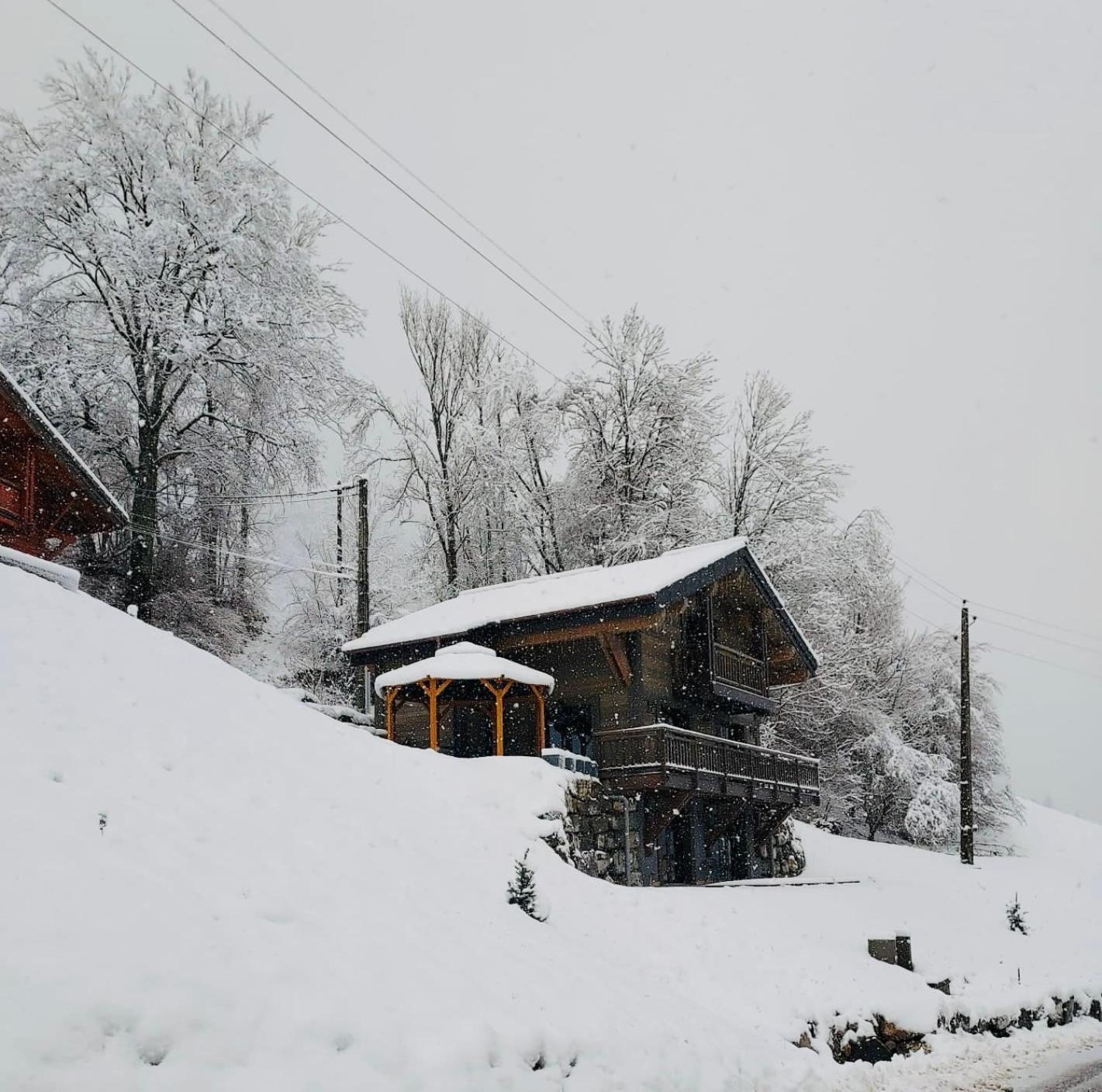 Vila Chalet Du Bonheur Bonnevaux  Exteriér fotografie