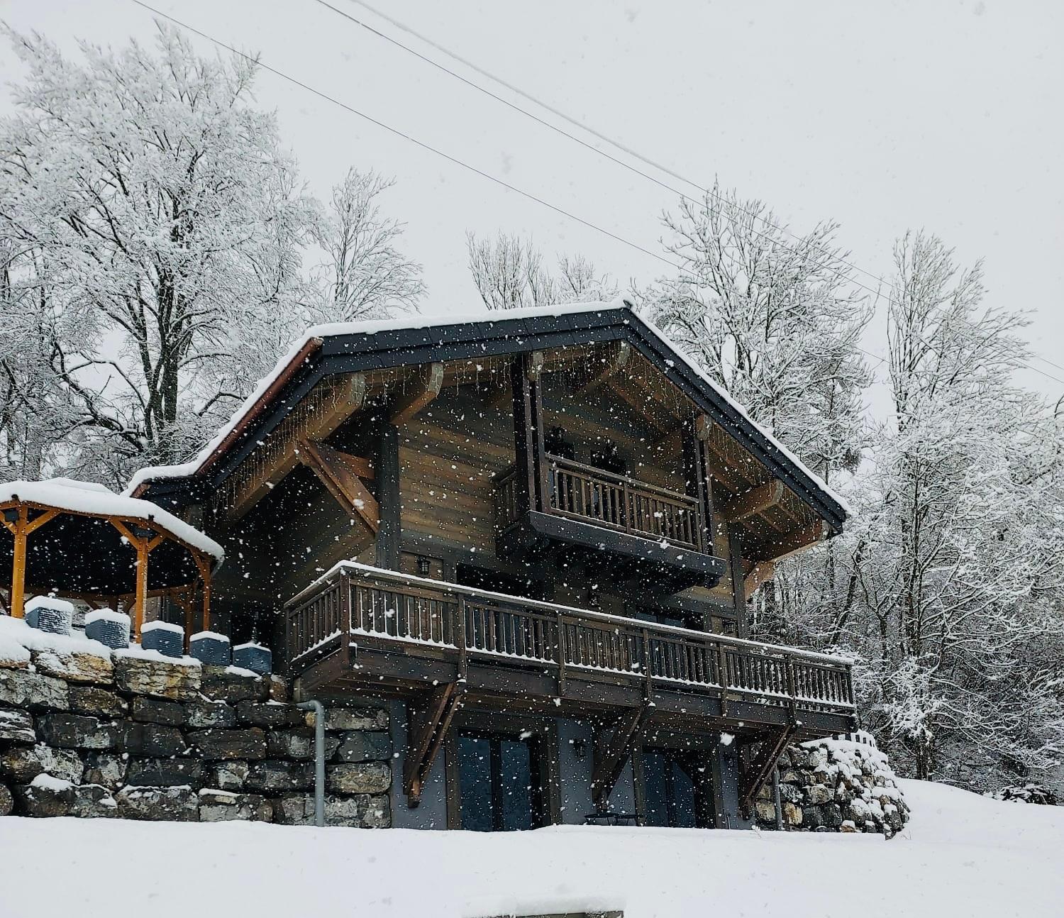 Vila Chalet Du Bonheur Bonnevaux  Exteriér fotografie